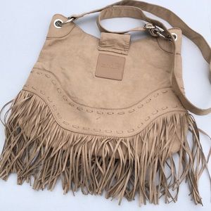 MBLM WESTERN SUEDE LOOK SATCHEL PURSE 12”x14” TASSELS ❤️